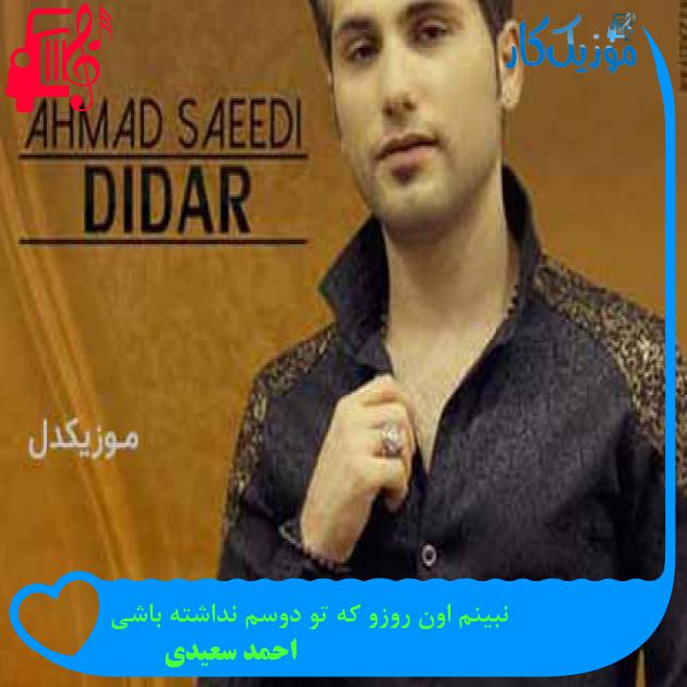 آهنگ نبینم اون روزو که تو دوسم نداشته باشی از احمد سعیدی + متن ترانه آهنگ نبینم اون روزو که تو دوسم نداشته باشی از احمد سعیدی + متن ترانه
