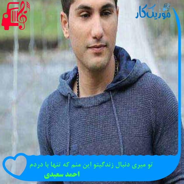 آهنگ تو میری دنبال زندگیتو این منم که تنها با دردم از احمد سعیدی + متن ترانه آهنگ تو میری دنبال زندگیتو این منم که تنها با دردم از احمد سعیدی + متن ترانه