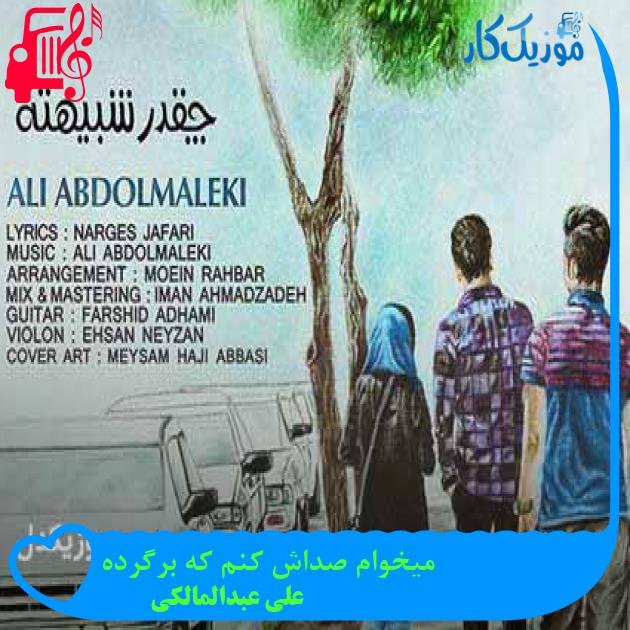 آهنگ میخوام صداش کنم که برگرده از علی عبدالمالکی + متن ترانه