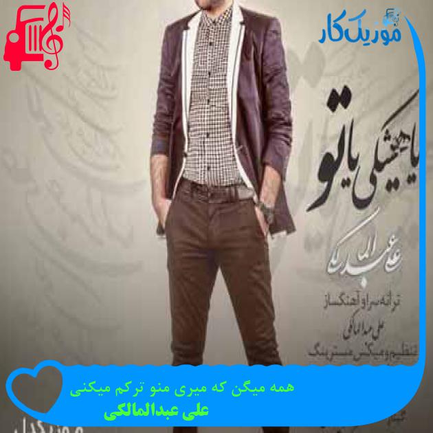 آهنگ همه میگن که میری منو ترکم میکنی از علی عبدالمالکی + متن ترانه