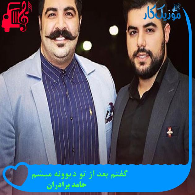 آهنگ گفتم بعد از تو دیوونه میشم از حامد برادران + متن ترانه آهنگ گفتم بعد از تو دیوونه میشم از حامد برادران + متن ترانه