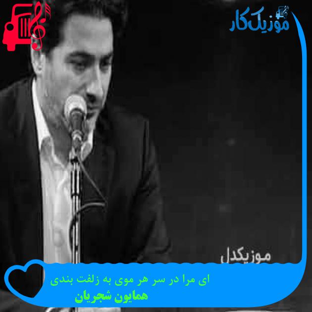 آهنگ ای مرا در سر هر موی به زلفت بندی از همایون شجریان + متن ترانه آهنگ ای مرا در سر هر موی به زلفت بندی از همایون شجریان + متن ترانه